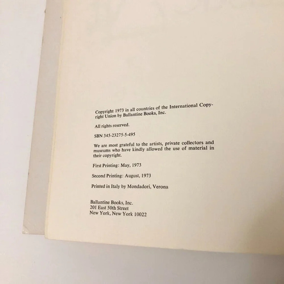 1973 Fantastic Art Edited by  David Larkin Ballantine 2nd Printing - Picture 11 of 16